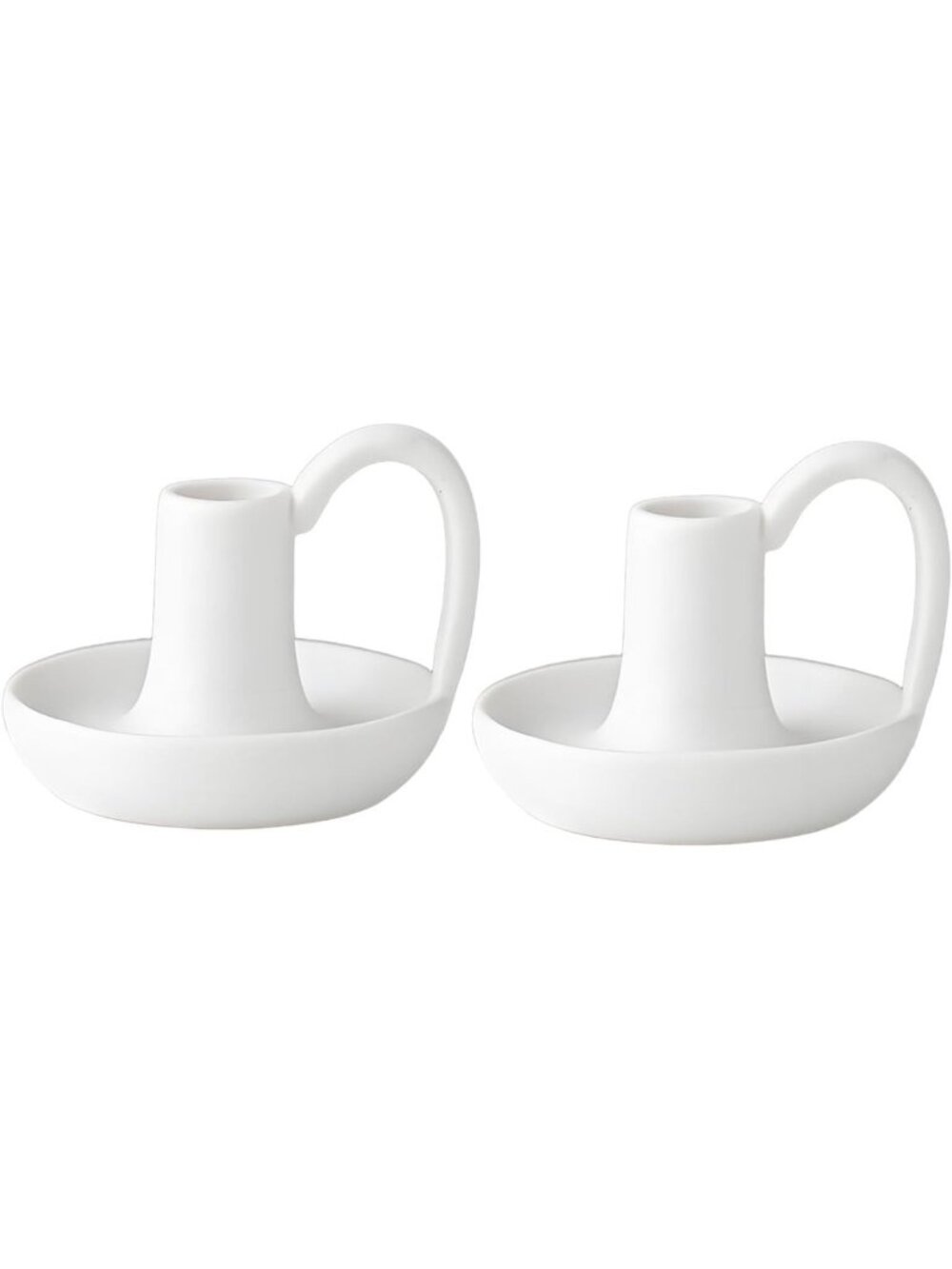 Vintage Ceramic Taper Candle Holders Set of 2 | Elegant Table Decor & Dinner